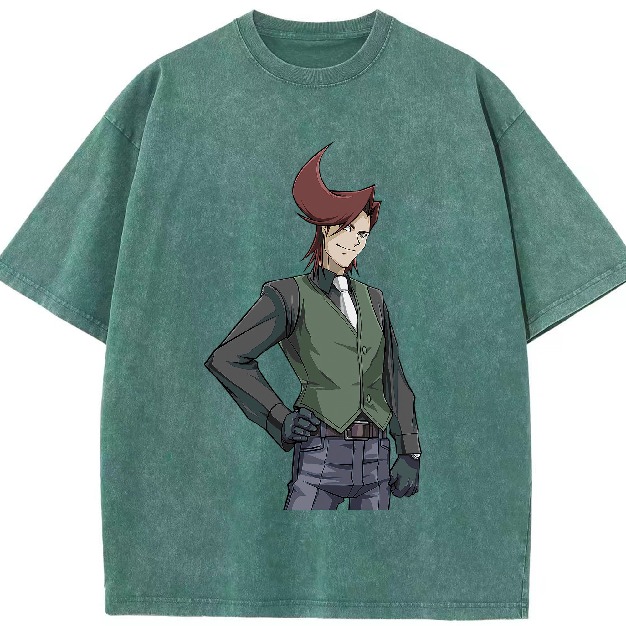 （画像用） 遊☆戯☆王 Yu-Gi-Oh! 綿100% ヴィンテージ風 半袖Tシャツ（フロントプリント）